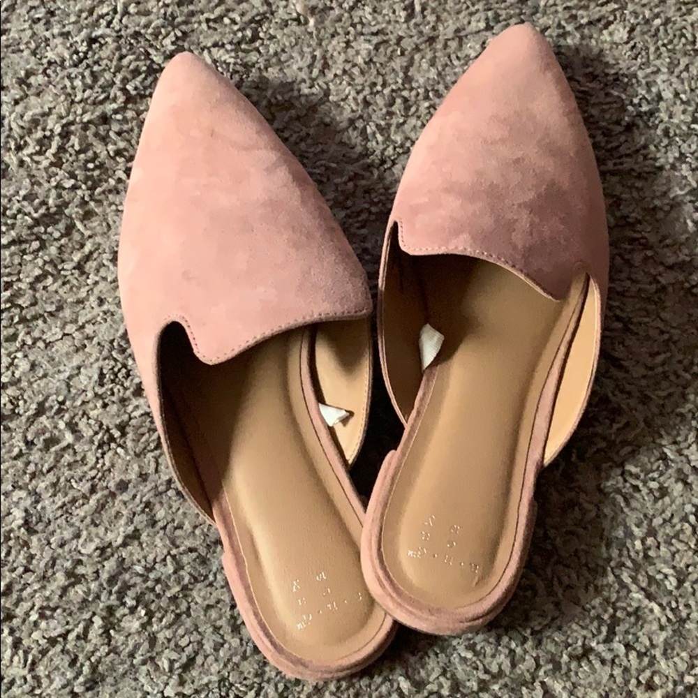 Dusty rose mules by a new day BRAND NEW